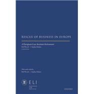 Rescue of Business in Europe by European Law Institute; Wessels, Bob; Madaus, Stephan; Boon, Gert-Jan, 9780198826521