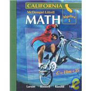 McDougal Little  Math Algebra 1 by Larson, Ron; Boswell, Laurie; Kanold, Timothy D.; Stiff, Lee, 9780618726523