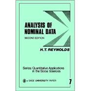 Analysis of Nominal Data by H. T. Reynolds, 9780803906532