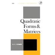 Quadratic Forms and Matrices by N. V. Yefimov, 9781483256535