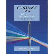 Contract Law Text, Cases and Materials by McKendrick, Ewan, 9780192856548