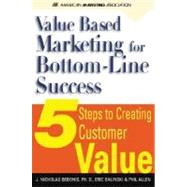 Value-Based Marketing for...,DE BONIS J. NICHOLAS,9780071396561