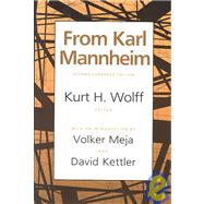 From Karl Mannheim by Wolff,Kurt H., 9781560006572