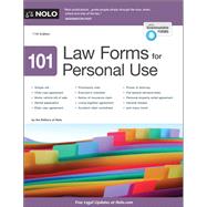 101 Law Forms for Personal Use by Nolo, 9781413326574