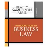 Bundle: Introduction to Business Law, Loose-leaf Version, 6th + MindTap Business Law, 1 term (6 months) Printed Access Card by Beatty, Jeffrey; Samuelson, Susan; Abril, Patricia, 9781337736596