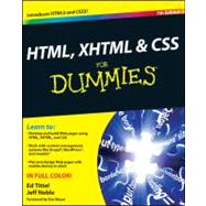 HTML, XHTML and CSS for Dummies by Tittel, Ed; Noble, Jeff, 9780470916599