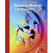Research Methods and Statistics A Critical Thinking Approach by Jackson, Sherri L., 9780534556600