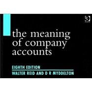 The Meaning Of Company Accounts by Reid,Walter, 9780566086601