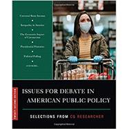 Issues for Debate in American Public Policy by The CQ Researcher, 9781544386607