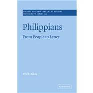 Philippians: From People to Letter by Peter Oakes, 9780521036610