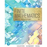 Finite Mathematics & Its Applications [Rental Edition] by Goldstein, Larry J., 9780137616619