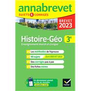 Annales du brevet Annabrevet 2023 Histoire-gographie EMC 3e by Christophe Clavel; Jean-Franois Lecaillon, 9782401086623