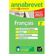 Annales du brevet Annabrevet 2023 Franais 3e by Christine Formond; Louise Taquechel, 9782401086630