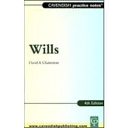 Practice Notes on Wills by Chatterton,David, 9781859416631