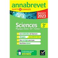 Annales du brevet Annabrevet 2023 Physique-chimie, SVT, Technologie 3e by Nadge Jeannin; Sonia Madani; Nicolas Nicaise, 9782401086647