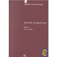 Kleine Schriften by Wiegand, Herbert Ernst; Kammerer, Matthias; Wolski, Werner, 9783110156652