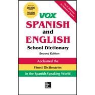 VOX Spanish and English School Dictionary, Hardcover, 2nd Edition by Vox, 9780071816656