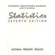 Statistics: Student Solutions Manual by McClave; Boudreau, Nancy S., 9780134716664