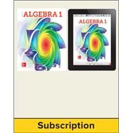 Glencoe Algebra 1 2018, Student Bundle (1 YR Print + 1 YR Digital), 1-year subscription by McGraw-Hill, 9780079056665