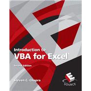 Introduction to VBA for Excel by Chapra, Steven C., 9780132396677