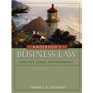 Anderson's Business Law and the Legal Environment, Standard Volume by Twomey, David P.; Jennings, Marianne M., 9780324786682