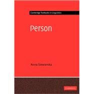 Person by Anna Siewierska, 9780521776691