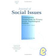 Contemporary Perspectives on Privacy Social, Psychological, Political by Margulis, Stephen T.; Frieze, Irene Hanson, 9781405116701