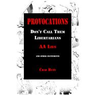 Provocations by Bufe, Chaz, 9781937276720