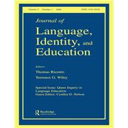 Queer Inquiry In Language Education Jlie V5#1 by Cynthia Nelson, 9781136506734