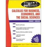 Schaum's Outline of Calculus for Business, Economics, and The Social Sciences by Dowling, Edward, 9780070176737