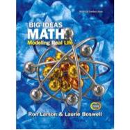 Big Ideas Math: Modeling Real Life Common Core - Grade 8 Student Edition by Larson, 9781642086737