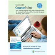 Lippincott CoursePoint Enhanced for Brunner & Suddarth's Textbook of Medical-Surgical Nursing (24 Month - Ecommerce Digital Code) by Janice L Hinkle PhD, RN, CNRN, Kerry H. Cheever PhD, RN, Kristen Overbaugh, 9781975186739