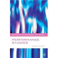 Performance Studies by Striff, Erin, 9780333786741