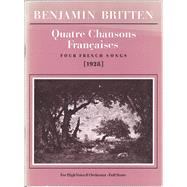 Quatre Chansons Francais by Britten, Benjamin (COP), 9780571506743