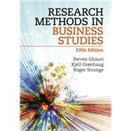 Research Methods in Business Studies by Ghauri, Pervez; Grnhaug, Kjell; Strange, Roger, 9781108486743