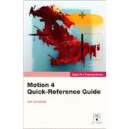 Apple Pro Training Series Motion 4 Quick-Reference Guide by Schofield, Jem; Boykin, Brendan, 9780321636775
