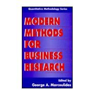 Modern Methods for Business Research by Marcoulides,George A., 9780805826777