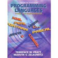 Programming Languages Design and Implementation by Pratt, Terrence W.; Zelkowitz, Marvin V., 9780130276780