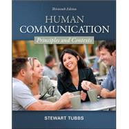 Human Communication: Principles and Contexts by Tubbs, Stewart, 9780078036781