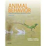 Animal Behavior Concepts, Methods, and Applications by Nordell, Shawn; Valone, Thomas, 9780190276782