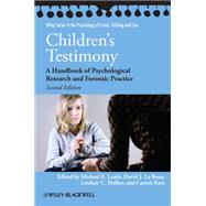 Children's Testimony A Handbook of Psychological Research and Forensic Practice by Lamb, Michael E.; La Rooy, David J.; Malloy, Lindsay C.; Katz, Carmit, 9780470686782