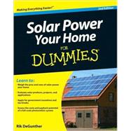 Solar Power Your Home For Dummies by DeGunther, Rik, 9780470596784