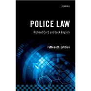 Police Law by Card, Richard; English, Jack, 9780198786801