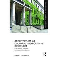 Architecture as Cultural and Political Discourse: Case studies of conceptual norms and aesthetic practices by Grinceri; Daniel, 9781138916807