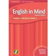 English in Mind for Spanish Speakers Level 1 Teacher's Resource Book With Audio Cds (3) by Hart, Brian; Rinvolucri, Mario; Puchta, Herbert; Stranks, Jeff, 9788483236819