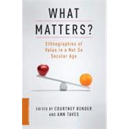 What Matters? by Bender, Courtney; Taves, Ann, 9780231156844
