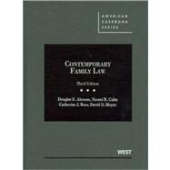 Contemporary Family Law by Abrams, Douglas E.; Cahn, Naomi R.; Ross, Catherine J.; Meyer, David D., 9780314276872