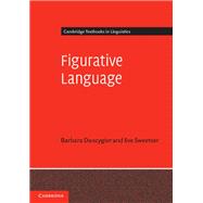 Figurative Language by Barbara Dancygier; Eve Sweetser, 9781107776876