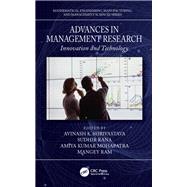 Advances in Management Research by Shrivastava, Avinash K.; Rana, Sudhir; Mohapatra, Amiya Kumar; Ram, Mangey, 9780367226886