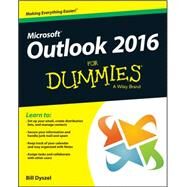 Outlook 2016 for Dummies by Dyszel, Bill, 9781119076889